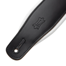 Charger l'image dans la galerie, Levy's Leathers M26PD-BLK_WHT Top Grain Leather Guitar Straps - Black and White Tuxedo