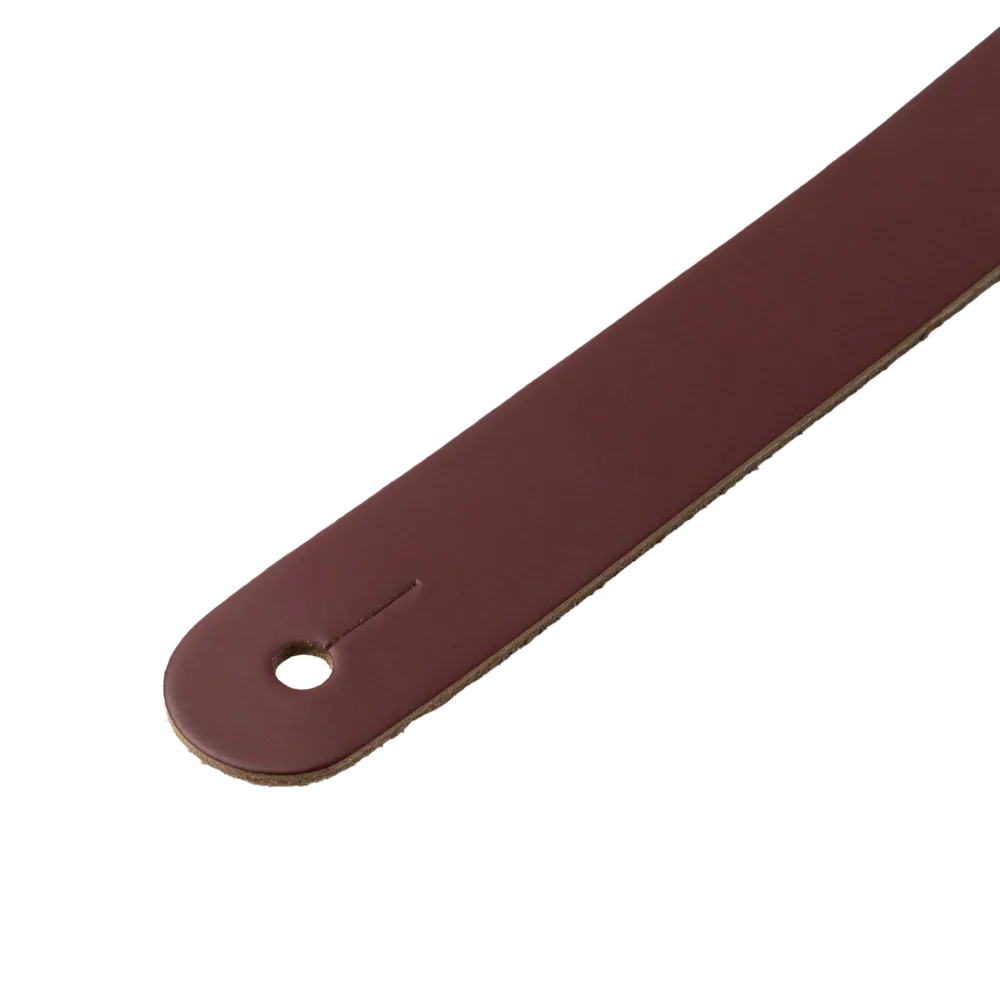 Levy's Leathers M26PD-BRG-BRG 3" Wide Amped Leather Series Guitar Strap - Burgundy