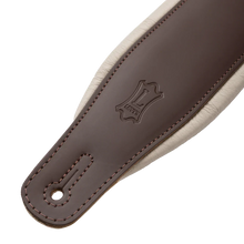 Load image into Gallery viewer, Levy's Leathers M26PD-BRN_CRM 3" Wide Amped Leather Series Guitar Strap