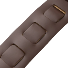 Load image into Gallery viewer, Levy's Leathers M26PD-BRN_CRM 3" Wide Amped Leather Series Guitar Strap