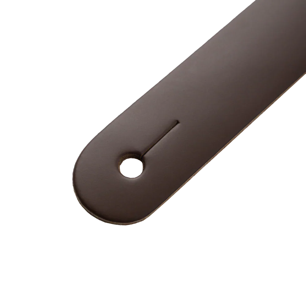 Levy's Leathers M26PD-BRN_CRM 3" Wide Amped Leather Series Guitar Strap
