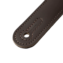 Load image into Gallery viewer, Levy's Leathers M26PD-DBR-ACO 3" Wide Amped Leather Series Acoustic Guitar Strap - Dark Brown