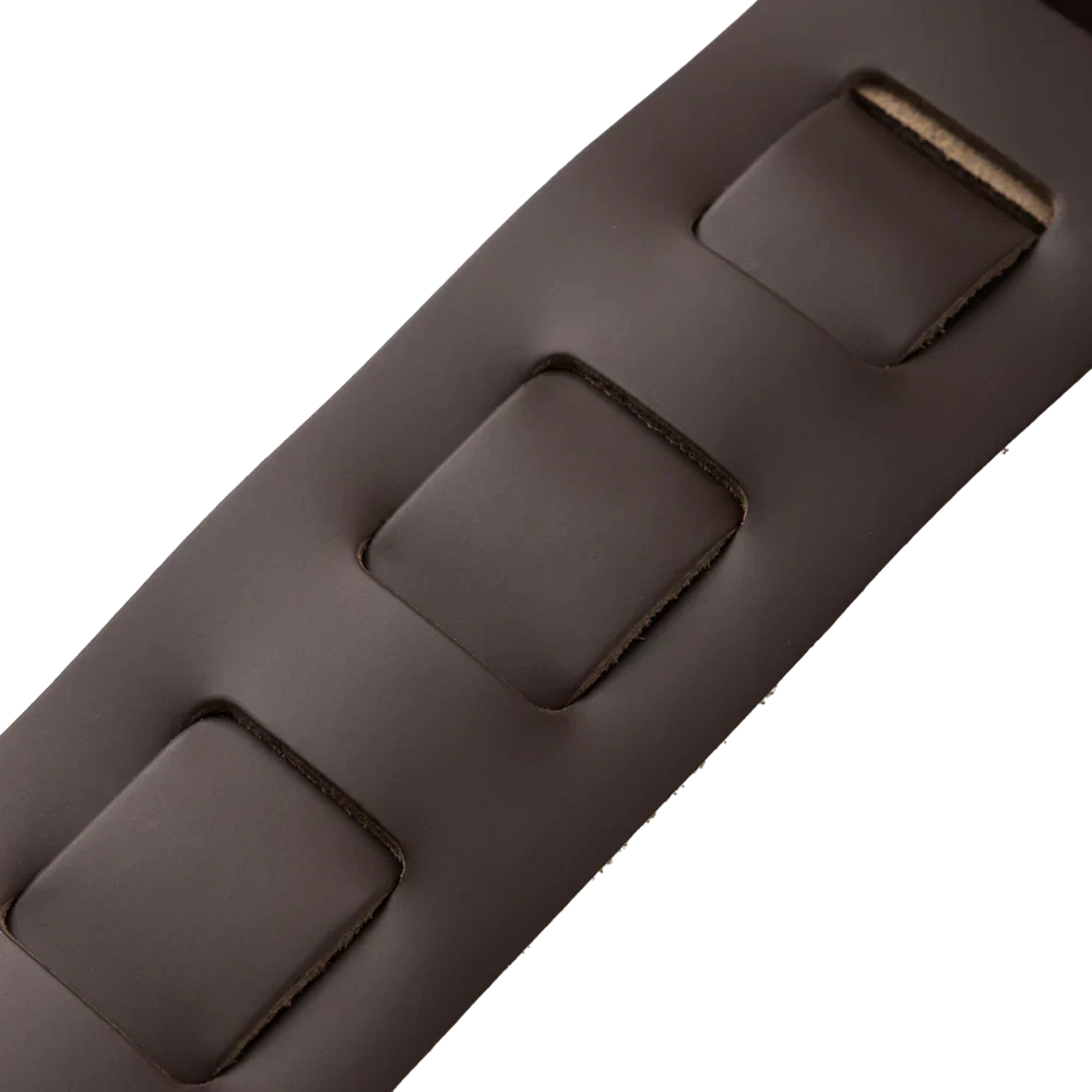 Levy's Leathers M26PD-DBR-XL 3" Wide Amped Leather Series Extra Long Guitar Strap - Dark Brown