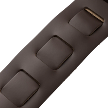 Load image into Gallery viewer, Levy's Leathers M26PD-DBR-XL 3" Wide Amped Leather Series Extra Long Guitar Strap - Dark Brown