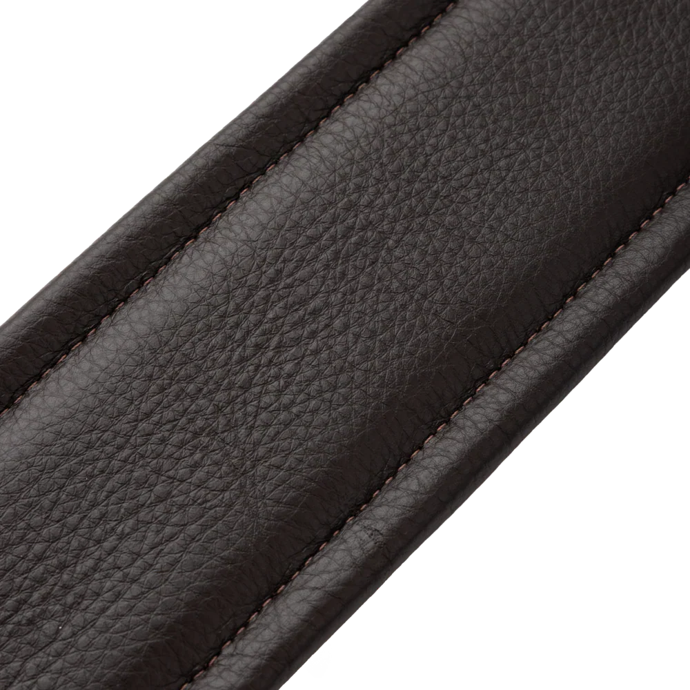 Levy's Leathers M26PD-DBR-XL 3" Wide Amped Leather Series Extra Long Guitar Strap - Dark Brown