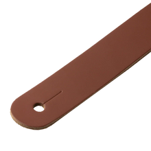 Load image into Gallery viewer, Levy's Leathers M26PD-WAL-BRN 3" Wide Top Grain Leather Guitar Straps - Black and White Tuxedo
