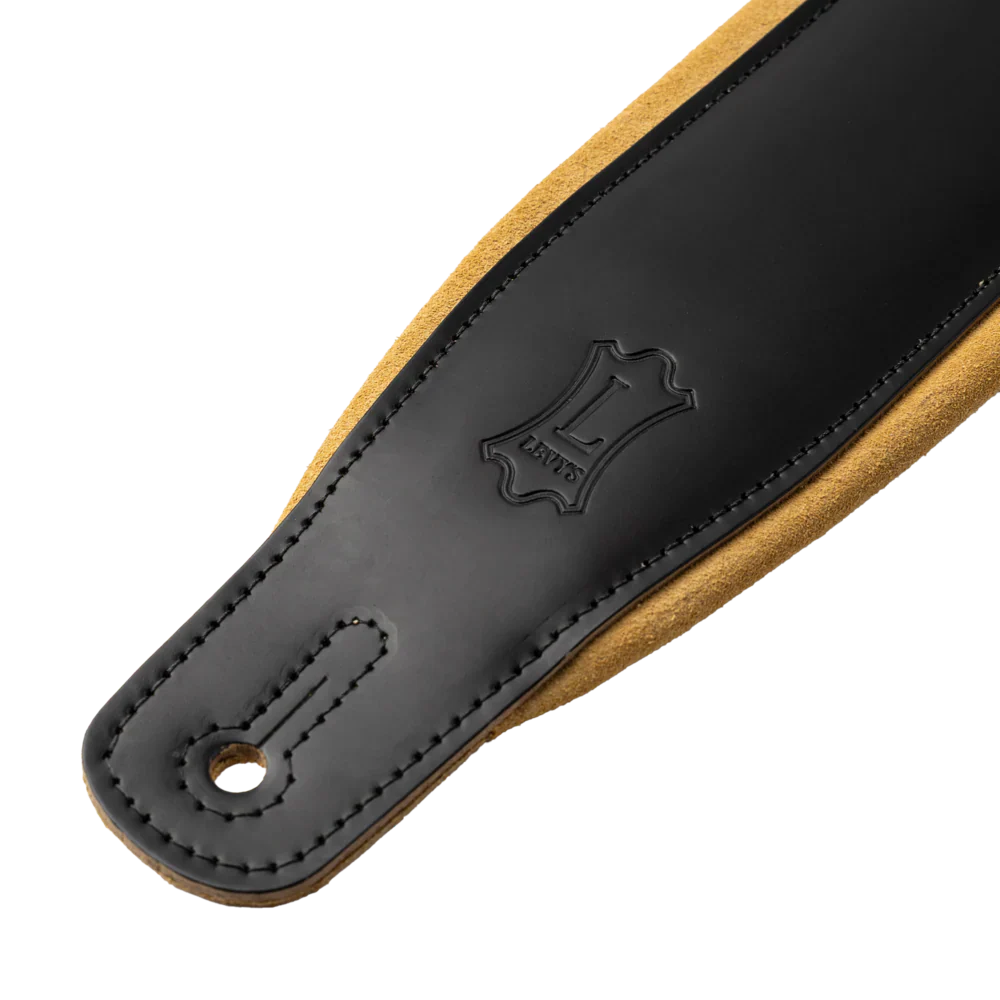 Levy's Leathers M26SPD-BLK-TAN Acoustic Guitar Strap