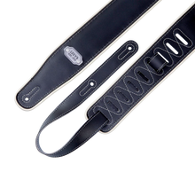 Charger l'image dans la galerie, Levy's Leathers M26VCP-BLK_GRY 2.75" Vinyl Guitar Strap - Black, Grey, and Cream