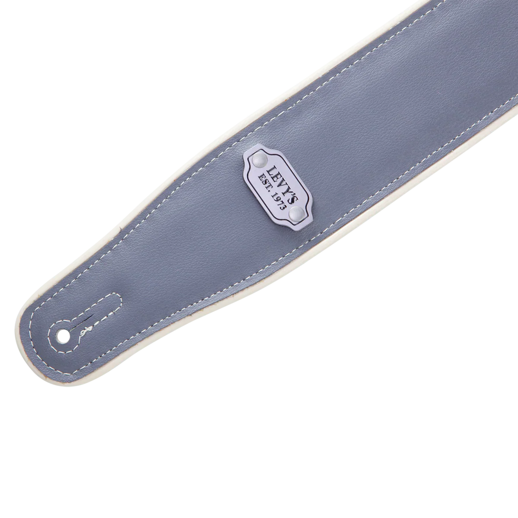 Levy's Leathers M26VCP-BLK_GRY 2.75" Vinyl Guitar Strap - Black, Grey, and Cream