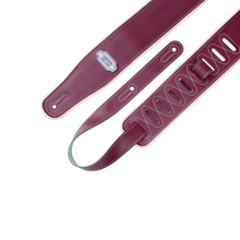 Charger l'image dans la galerie, Levy's Leathers M26VCP-BRG_SEA Reversible Vinyl Guitar Strap - Burgundy Seafoam