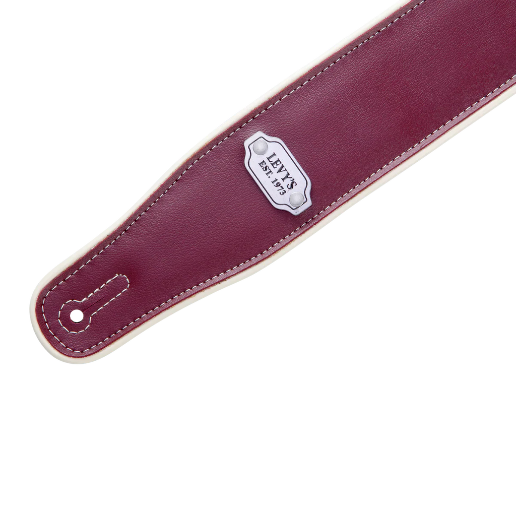 Levy's Leathers M26VCP-BRG_SEA Reversible Vinyl Guitar Strap - Burgundy Seafoam