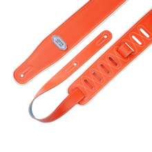 Load image into Gallery viewer, Levy's Leathers M26VCP-ORG_TEL Reversible Vinyl Guitar Strap - Orange Teal