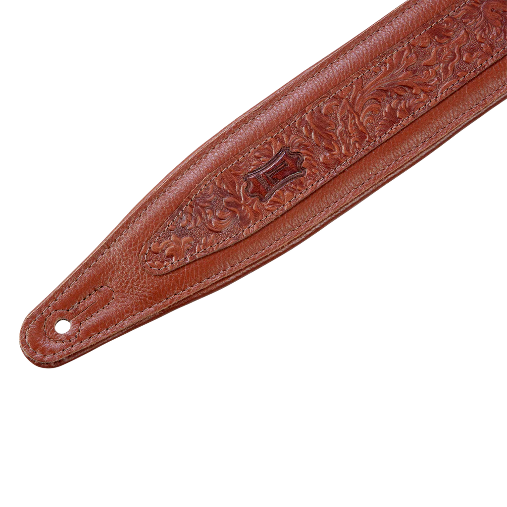 Levy's Leathers M317FG-TAN Florentine Series Leather Guitar Strap - Black