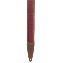 Load image into Gallery viewer, Levy's Leathers M317TRI-BRN-BRG Guitar Strap - Brown, Burgundy