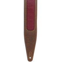 Load image into Gallery viewer, Levy's Leathers M317TRI-BRN-BRG Guitar Strap - Brown, Burgundy