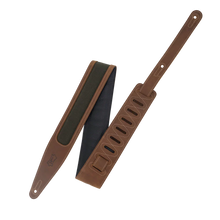 Charger l'image dans la galerie, Levy's Leathers M317TRI-BRN-GRN Guitar Strap - Brown, Green