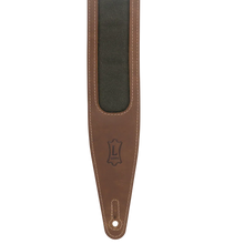 Charger l'image dans la galerie, Levy's Leathers M317TRI-BRN-GRN Guitar Strap - Brown, Green