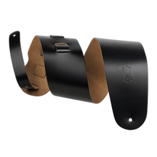 Load image into Gallery viewer, Levy's Leathers M4-BLK Genuine Leather Bass Guitar Strap - Black