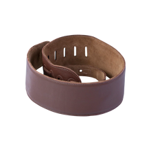 Charger l'image dans la galerie, Levy's Leathers M4GF-BRN Genuine Garment Leather Bass Guitar Strap - Brown