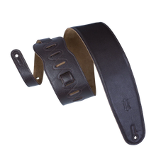 Charger l'image dans la galerie, Levy's Leathers M4GF-DBR Genuine Garment Leather Bass Guitar Strap - Dark Brown