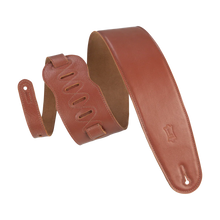 Load image into Gallery viewer, Levy's Leathers M4GF-TAN Genuine Garment Leather Bass Guitar Strap - Tan