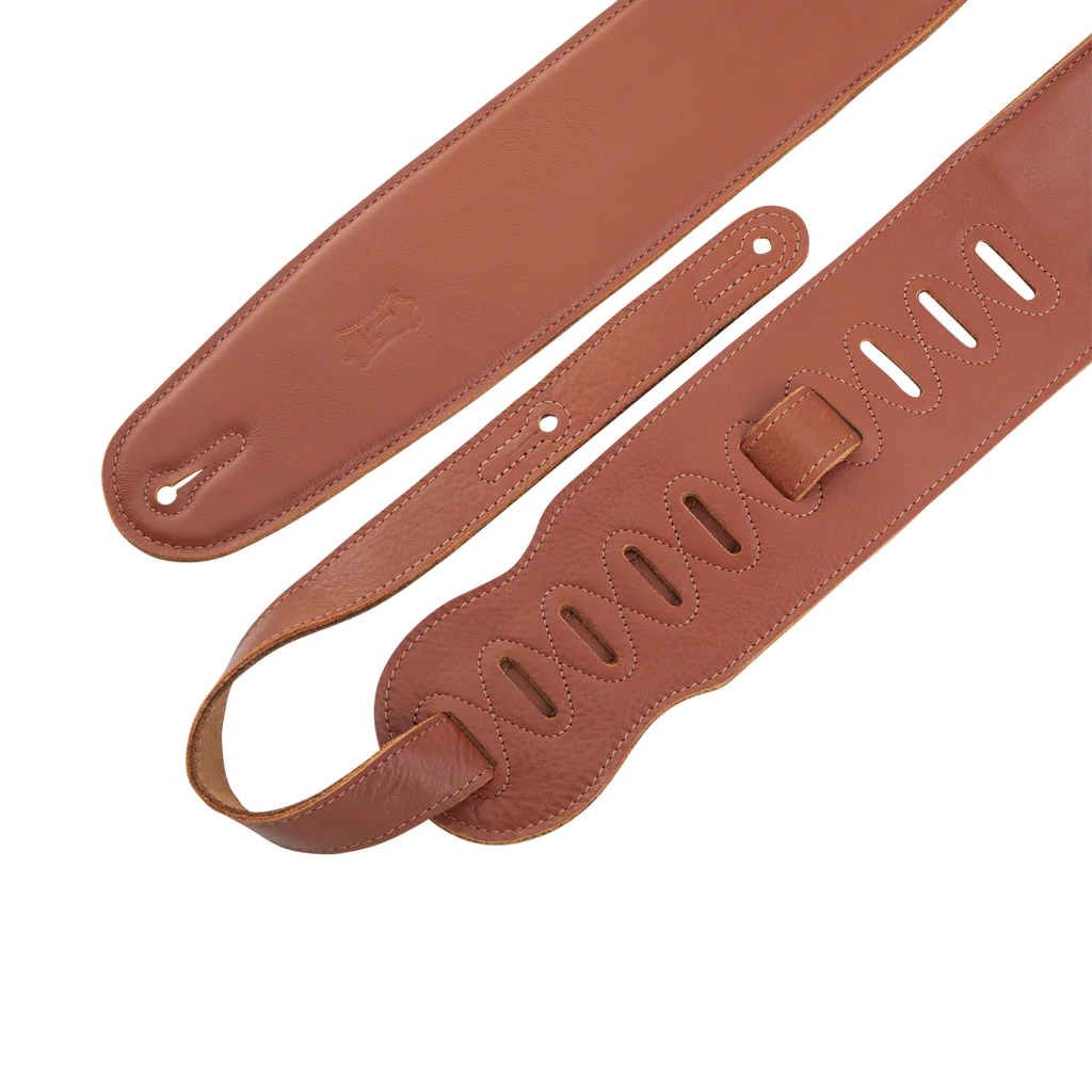 Levy's Leathers M4GF-TAN Genuine Garment Leather Bass Guitar Strap - Tan