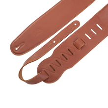 Load image into Gallery viewer, Levy's Leathers M4GF-TAN Genuine Garment Leather Bass Guitar Strap - Tan