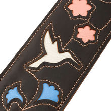 Load image into Gallery viewer, Levy's Leathers M4HB-DBR Sunbird Series Guitar Strap - Hummingbird Design
