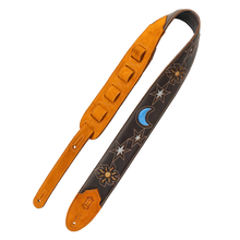Charger l'image dans la galerie, Levy's Leathers M4MN-DBR Sunbird Series Guitar Strap Hummingbird Design - Dark Brown