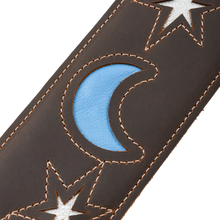 Charger l'image dans la galerie, Levy's Leathers M4MN-DBR Sunbird Series Guitar Strap Hummingbird Design - Dark Brown