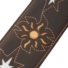 Charger l'image dans la galerie, Levy's Leathers M4MN-DBR Sunbird Series Guitar Strap Hummingbird Design - Dark Brown