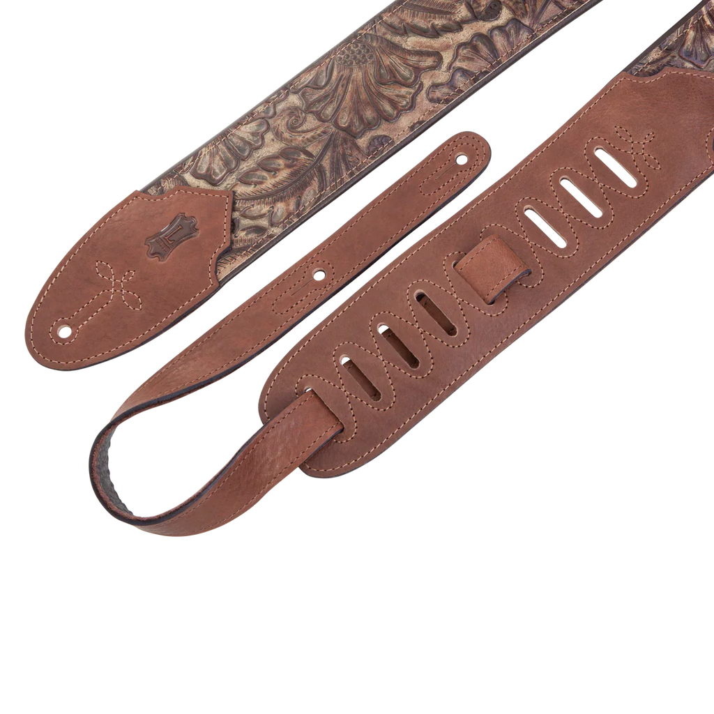 Levy's Leathers M4WP-002 Sundance Series 3" Wide Embossed Leather Guitar Strap