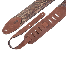 Load image into Gallery viewer, Levy's Leathers M4WP-002 Sundance Series 3" Wide Embossed Leather Guitar Strap