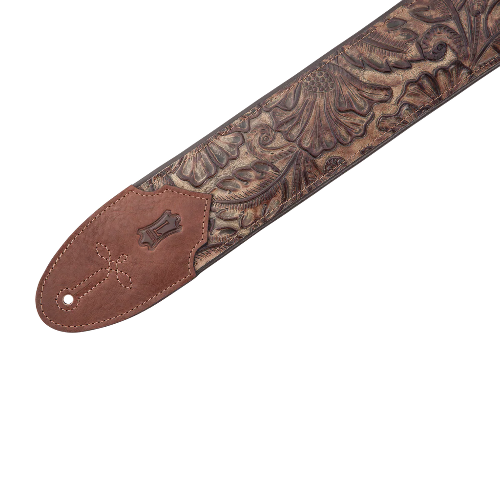 Levy's Leathers M4WP-002 Sundance Series 3" Wide Embossed Leather Guitar Strap