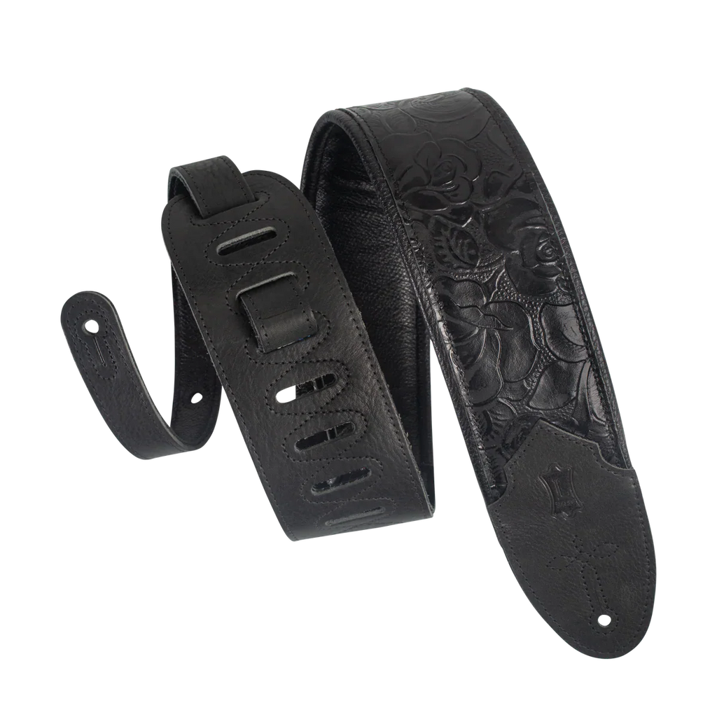 Levy's Leathers M4WP-007 Sundance Series 3" Wide Embossed Leather Guitar Strap