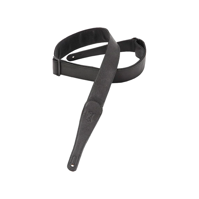 Levy's Leathers M7GG-BLK 2" Wide Genuine Garment Leather Guitar Strap