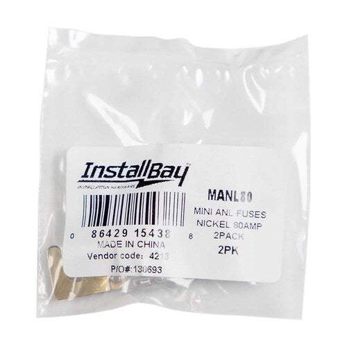 Install Bay MANL80 Mini ANL 80 AMP Fuse - Package of 2