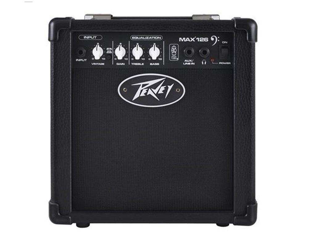 Peavey MAX126 10-Watt Bass Amp Combo 6.5" + Instrument Cable + Phone Holder