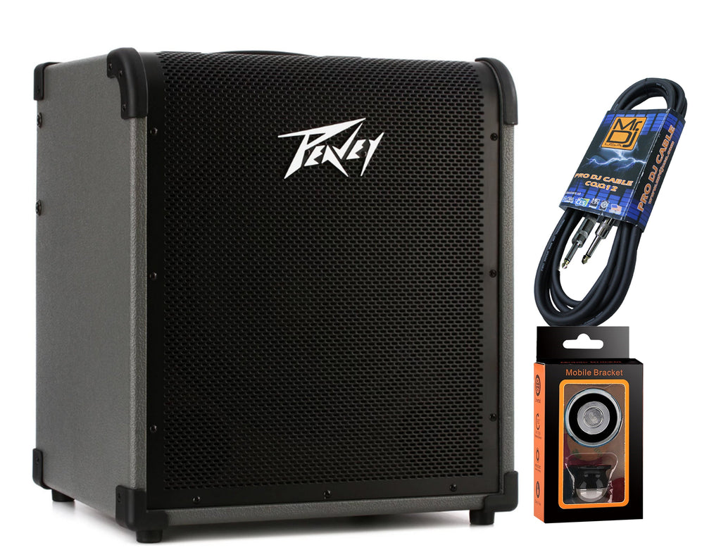 Peavey MAX 150 1x12" 150-watt Bass Combo Amp+ Free Mr Dj Instrument Cable+Phone Holder