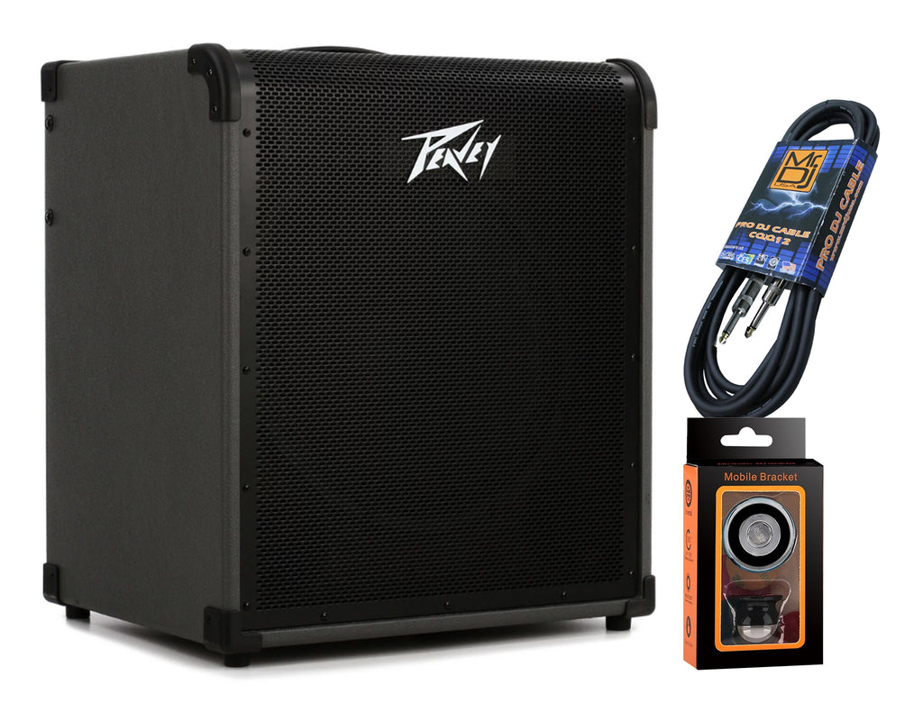 Peavey MAX 250 1x15" 250-watt Bass Combo Amp+ Free Mr Dj Instrument Cable+Phone Holder