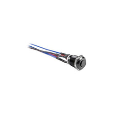 Load image into Gallery viewer, Install Bay MB12B-2 Black 12MM Round Illuminated Momentary Switches Blue Qty 2