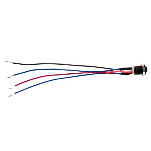 Install Bay MB12R-2 Black 12MM Round Illuminated Momentary Switches Red Qty 2