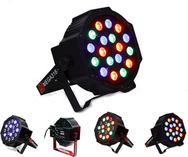 MR DJ MEGA318 18X3W RGBW Slim Flat Par Wash Disco DJ Party Club Stage Show Lighting