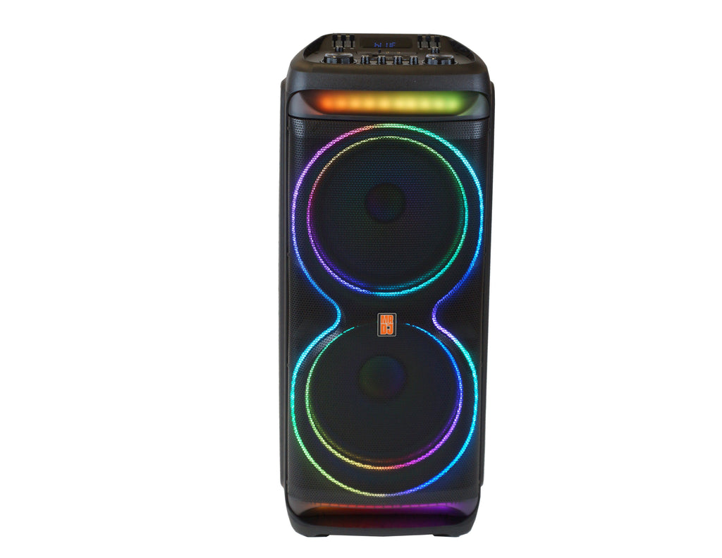 2 MR DJ MEMPHIS Dual 15” Powered Bluetooth DJ Speaker 6000W Active PA System