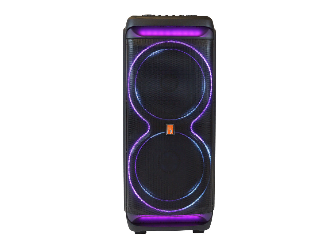 2 MR DJ MEMPHIS Dual 15” Powered Bluetooth DJ Speaker 6000W Active PA System