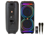 MR DJ MEMPHIS Dual 15” Powered Bluetooth DJ Speaker 6000W Active PA System