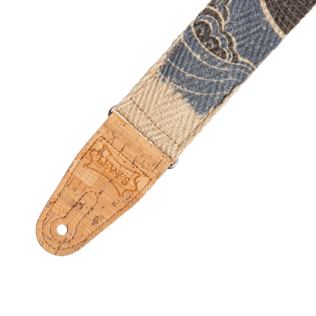 Levy's Leathers MH8P-010 Hemp Guitar Strap - Yellow, Orange, Black Rosa