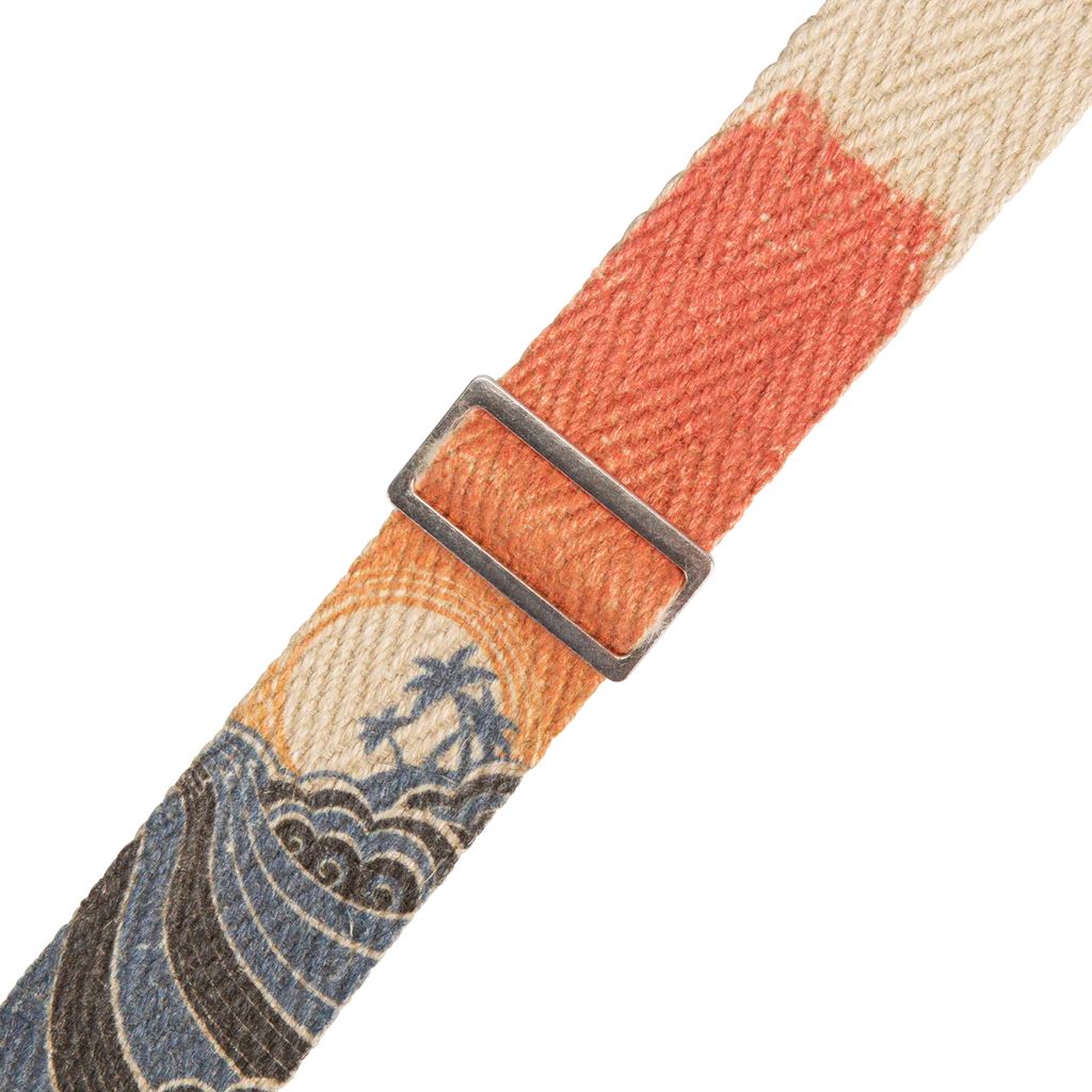 Levy's Leathers MH8P-010 Hemp Guitar Strap - Yellow, Orange, Black Rosa