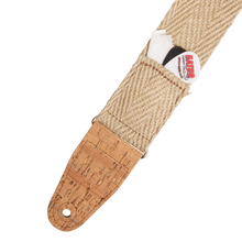Load image into Gallery viewer, Levy's Leathers MH8P-010 Hemp Guitar Strap - Yellow, Orange, Black Rosa