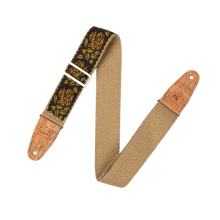 Load image into Gallery viewer, Levy's Leathers MH8P-010 Hemp Guitar Strap - Yellow, Orange, Black Rosa